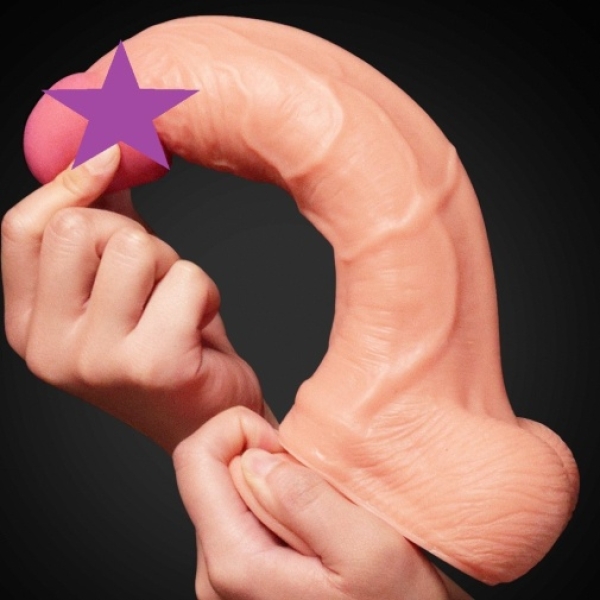 10" Dual Layer Silicone Cock - Flesh：圖片 2