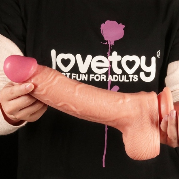 10" Dual Layer Silicone Cock - Flesh：圖片 9