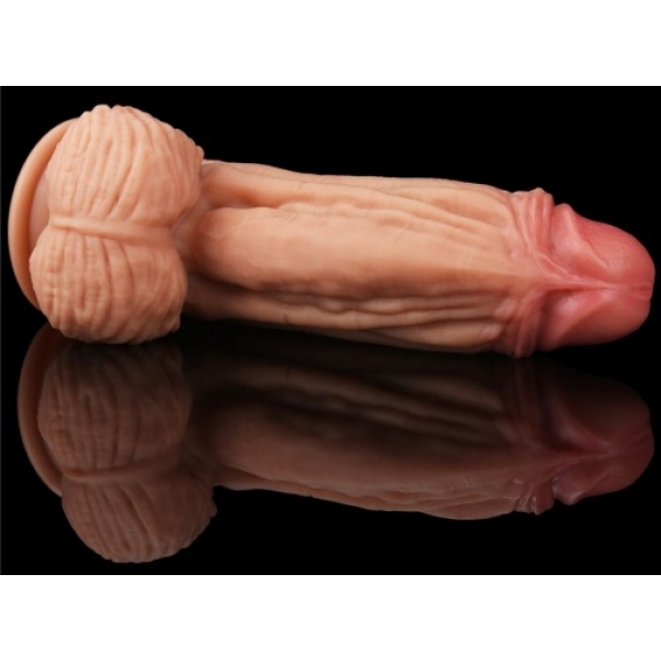 10" Dual Layered King Sized Cock - Flesh - Image 15