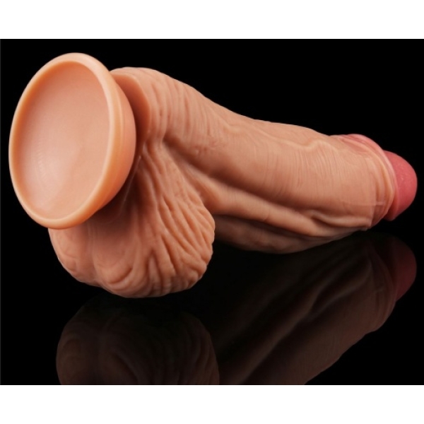 10" Dual Layered King Sized Cock - Flesh - Image 17