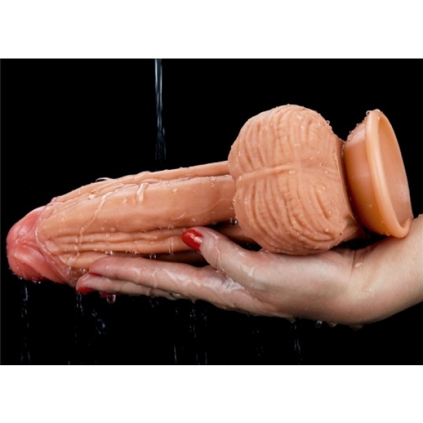 10" Dual Layered King Sized Cock - Flesh - Image 18