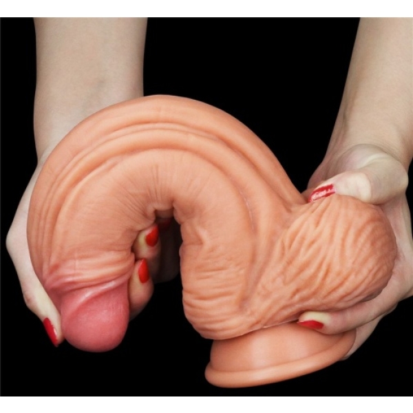 10" Dual Layered King Sized Cock - Flesh - Image 4