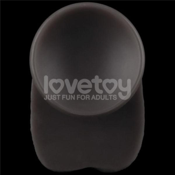16" Dual Layered King Sized Cock - Black - Image 15