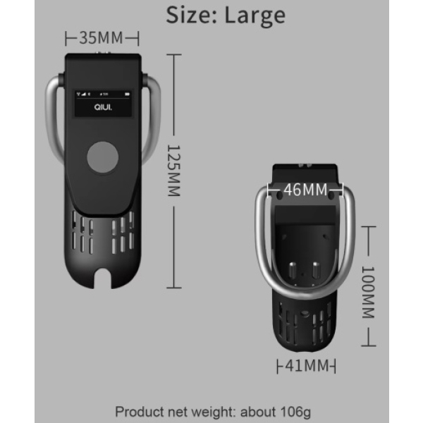 3.0 App-Control Chastity Device L - Black - Image 14