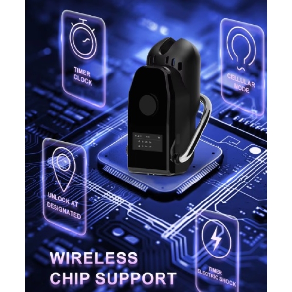 3.0 App-Control Chastity Device L - Black - Image 4