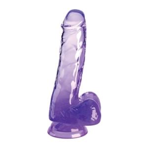 6" Cock w Balls - Purple