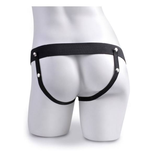 6" Vibro Hollow Strap-On w Balls - Image 4