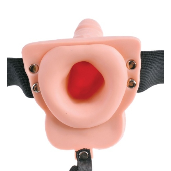 6" Vibro Hollow Strap-On w Balls：圖片 6