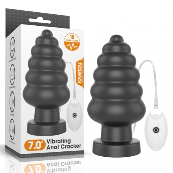 7" King Sized Vibro Anal Cracker - Black：圖片 13