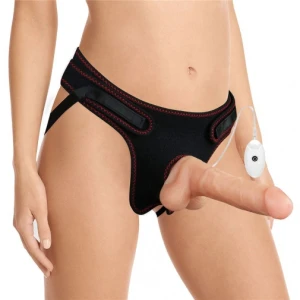 7.5" Vibro Easy Strapon Set w Balls