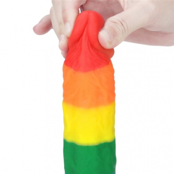 8" Prider Dildo - Rainbow - Image 4
