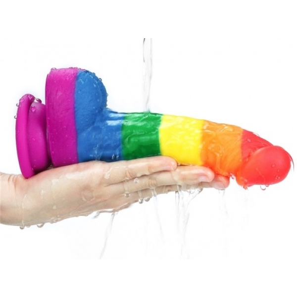 8" Prider Dildo - Rainbow - Image 10