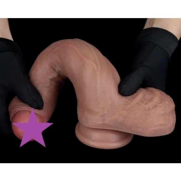 8.5" Dual Layered Natural Dildo - Brown：圖片 2