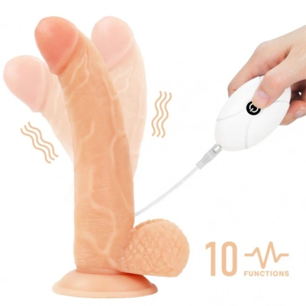 8.5" Vibro Easy Strapon Set w Balls - Image 12