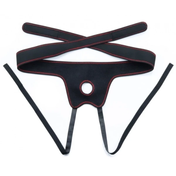 8.5" Vibro Easy Strapon Set w Balls - Image 5