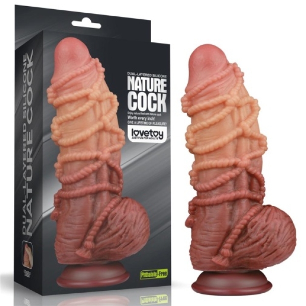 9.5" Dual Layered Cock w Rope - Image 11