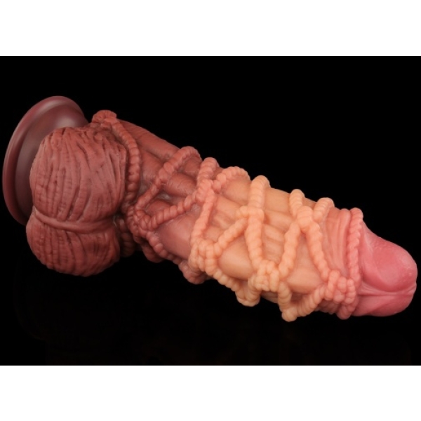 9.5" Dual Layered Cock w Rope - Image 5