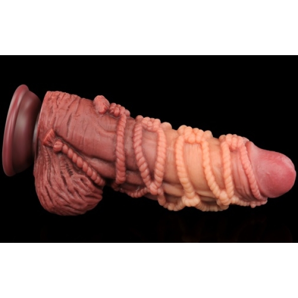 9.5" Dual Layered Cock w Rope - Image 6
