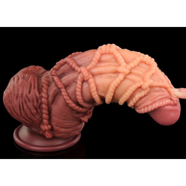 9.5" Dual Layered Cock w Rope - Image 7