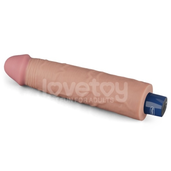 9.5" Real Softee Vibro Dildo - Flesh：圖片 10