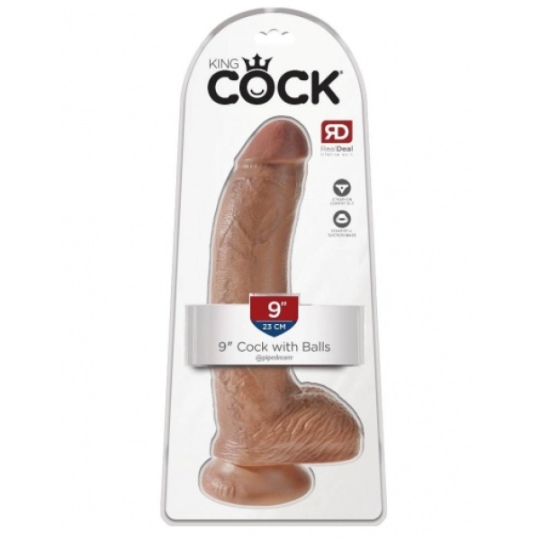 9″ Cock With Balls - Caramel：圖片 7