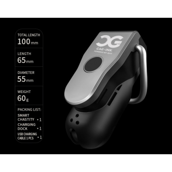 APP Controlled Chastity Device M - Black - Image 17