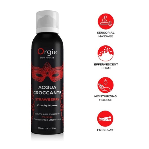Acqua Crocante Strawberry Massage Foam - 150ml - Image 7