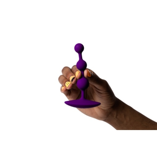 Amp Anal Beads - Purple - Image 3