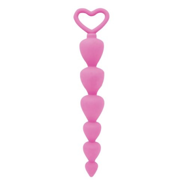 Anadi Anal Beaded Plug 17.5x2.3cm - Pink