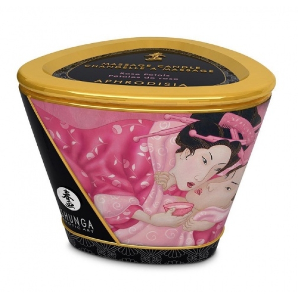 Aphrodisia Massage Candle Rose Petals - 170ml - Image 2