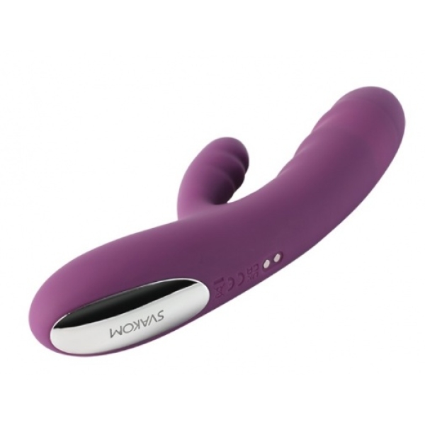 Avery Thrusting Rabbit Vibrator - Lilac - Image 4