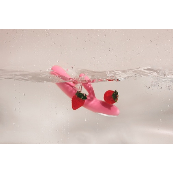 Avery Thrusting Rabbit Vibrator - Strawberry Pink：圖片 11