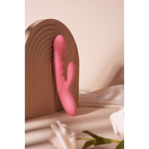 Avery Thrusting Rabbit Vibrator - Strawberry Pink - Image 12