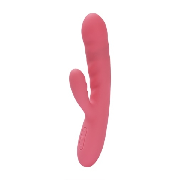 Avery Thrusting Rabbit Vibrator - Strawberry Pink：圖片 4