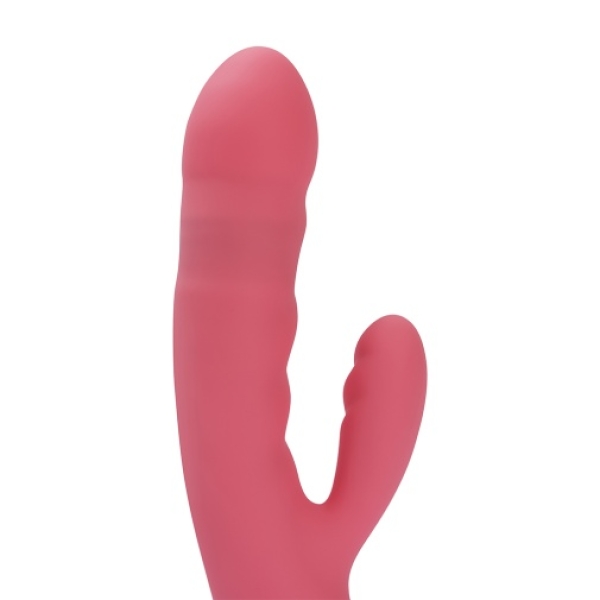 Avery Thrusting Rabbit Vibrator - Strawberry Pink - Image 7
