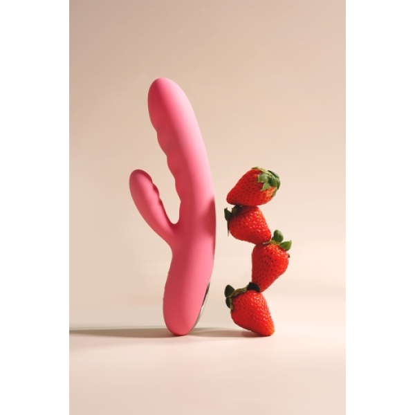 Avery Thrusting Rabbit Vibrator - Strawberry Pink：圖片 10
