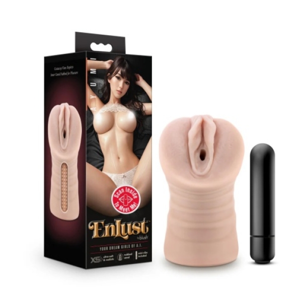 Ayumi Vibro Stroker - Beige：圖片 11
