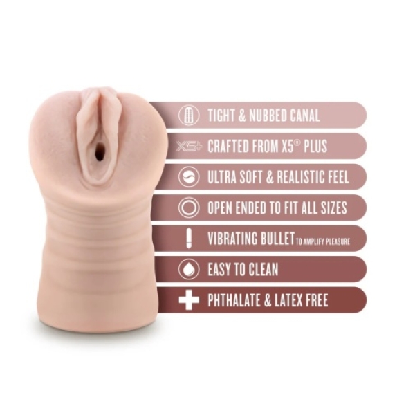 Ayumi Vibro Stroker - Beige：圖片 7
