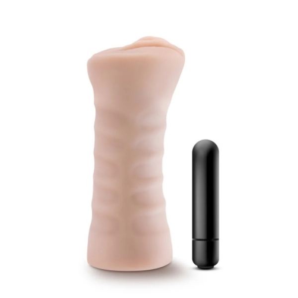 Ayumi Vibro Stroker - Beige：圖片 9