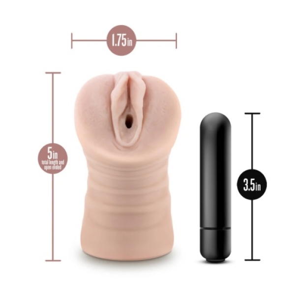 Ayumi Vibro Stroker - Beige：圖片 10