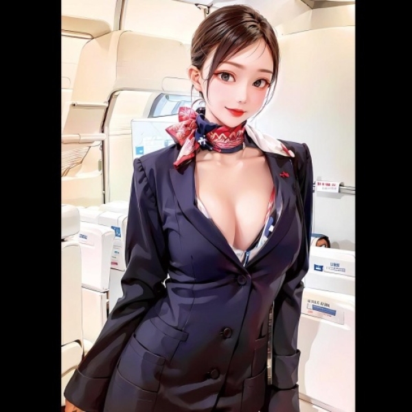 Beautiful CA Flight Attendant Masturbator - Image 10