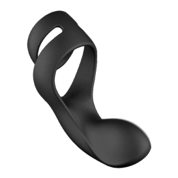 Benedict Double Ring Perineum Stimulator - Black - Image 3