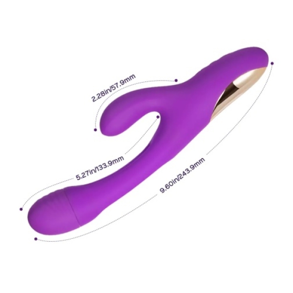 Bora Rabbit Tapping Vibrator - Purple - Image 7