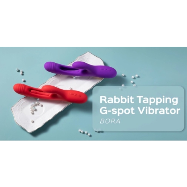 Bora Rabbit Tapping Vibrator - Purple - Image 8