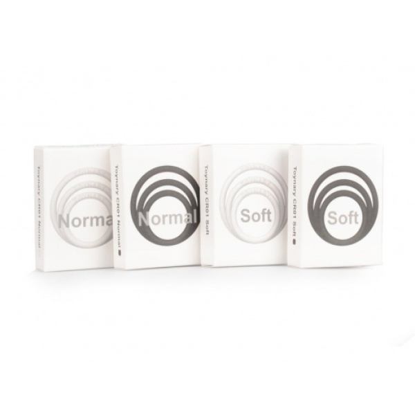 CR01 Normal Cock Rings - White：圖片 11