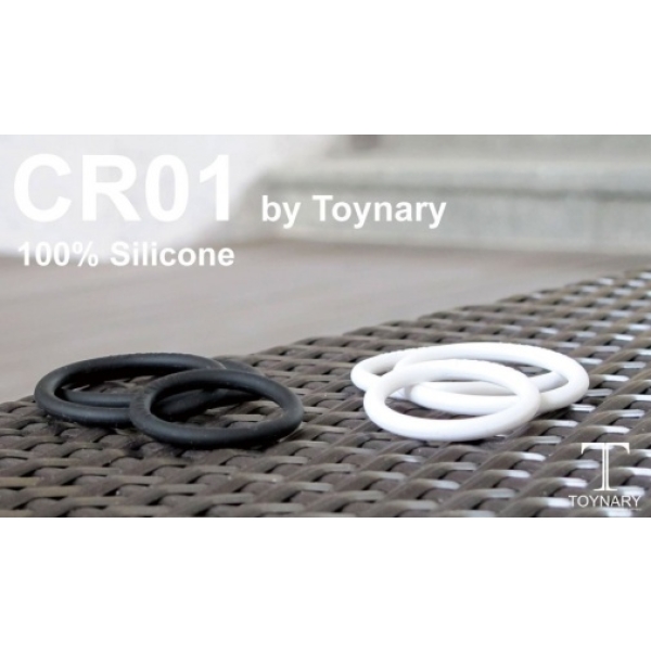 CR01 Normal Cock Rings - White：圖片 9