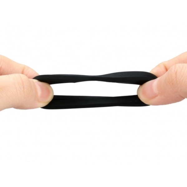 CR02 Cock Rings - Black：圖片 3