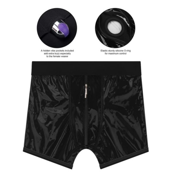 Chic Strap-On Shorts - Black - M/L - Image 13