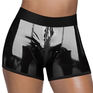 Chic Strap-On Shorts - Black - M/L