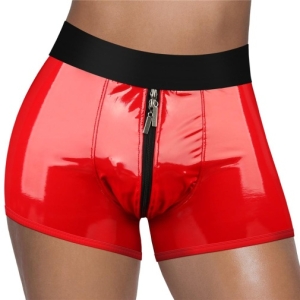 Chic Strap-On Shorts - Red - S/M